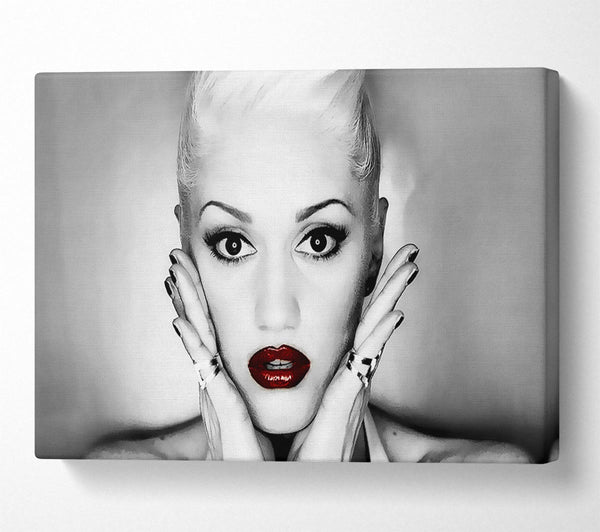 Gwen Stefani Red Lips Canvas Art