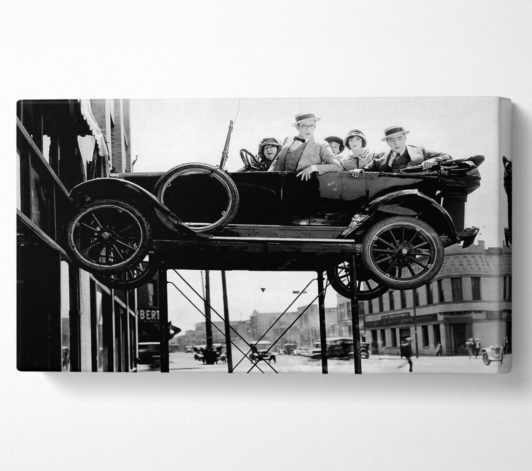  A Canvas Print of Harold Lloyd Car Jack Canvas Print