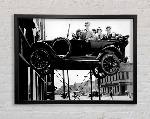 Harold Lloyd Car Jack Framed Print