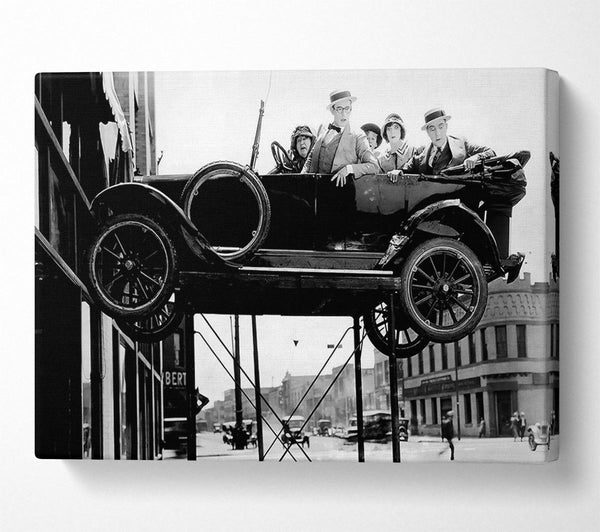 A Canvas Print of Harold Lloyd Car Jack Canvas Print