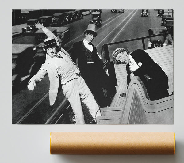 Harold Lloyd Trams Giclee Print