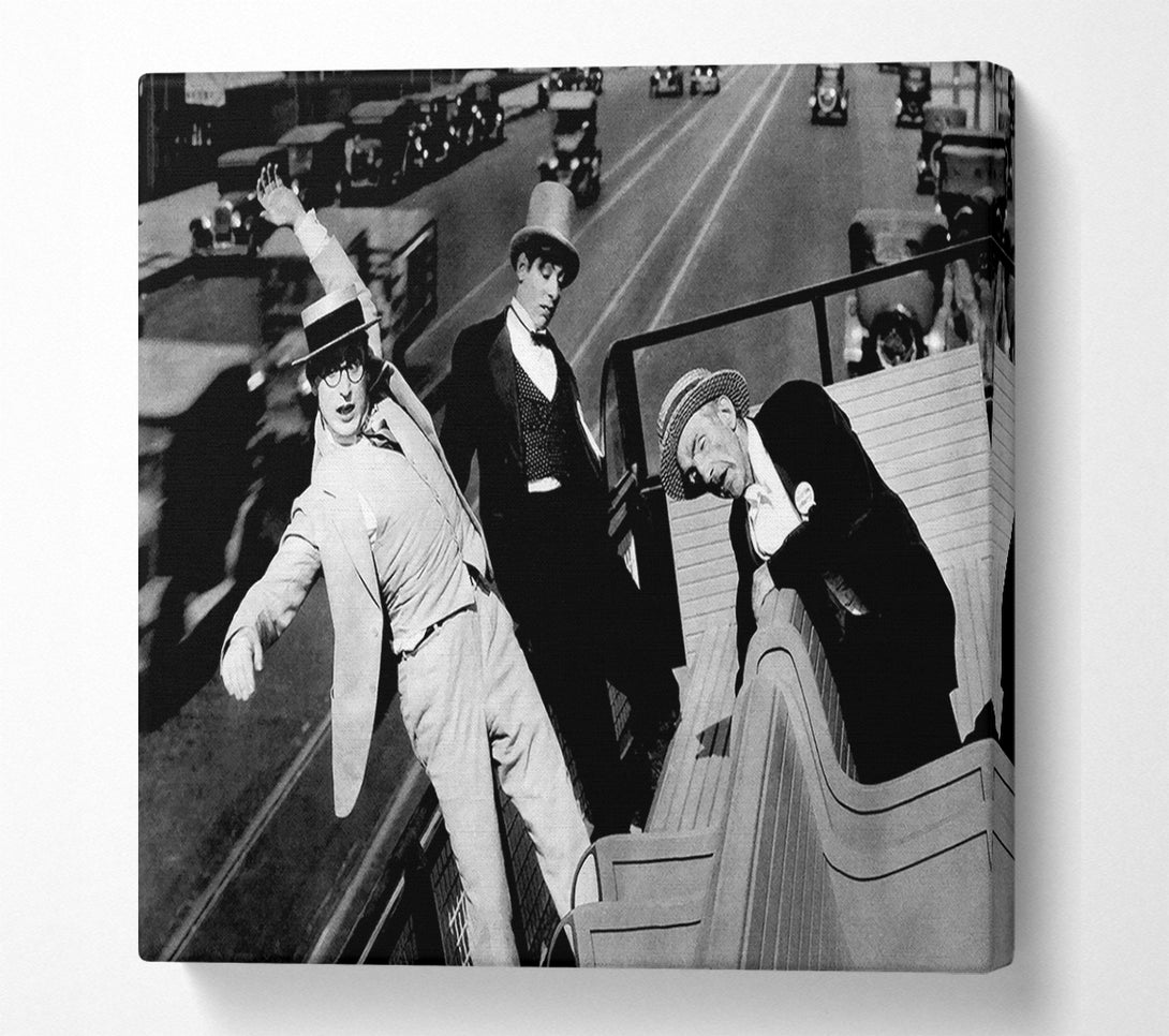 A Canvas Print of Harold Lloyd Trams Canvas Art