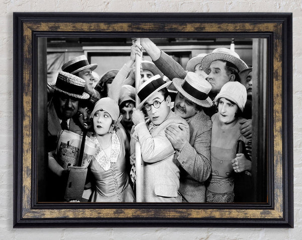 Harold Lloyd Tube Squeeze Framed Print