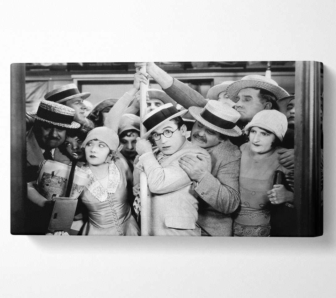  A Canvas Print of Harold Lloyd Tube Squeeze Canvas Wall Art