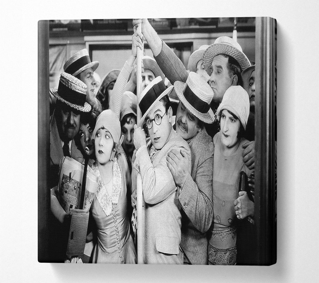  A Canvas Print of Harold Lloyd Tube Squeeze Canvas Wall Art