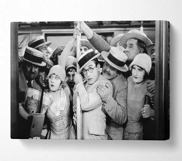  A Canvas Print of Harold Lloyd Tube Squeeze Canvas Wall Art