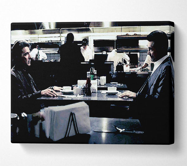  A Canvas Print of Heat Al Pacino Robert De Niro Face Off Canvas Print