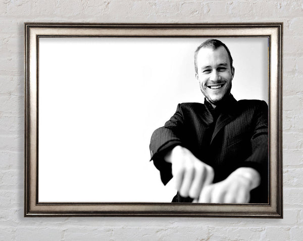 Heath Ledger Portrait Framed Print