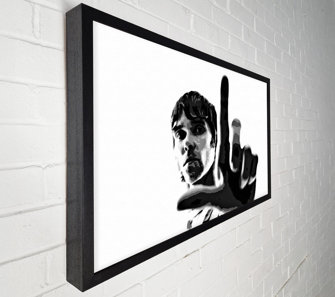  A Canvas Print of Ian Brown Look B n W Canvas Print