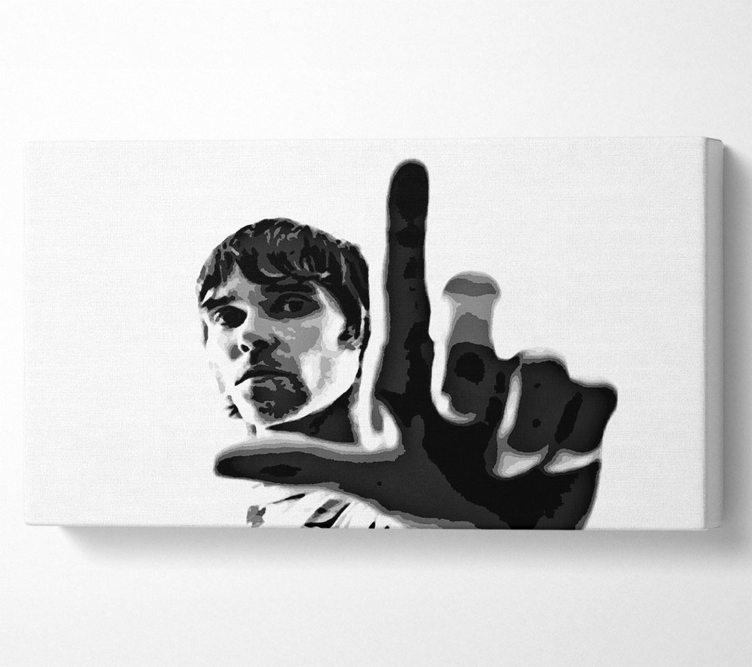  A Canvas Print of Ian Brown Look B n W Canvas Print