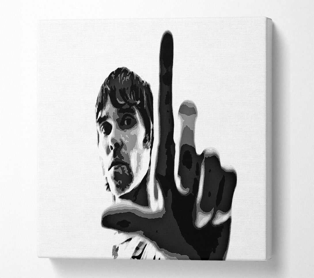  A Canvas Print of Ian Brown Look B n W Canvas Print