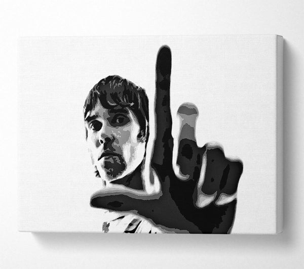  A Canvas Print of Ian Brown Look B n W Canvas Print