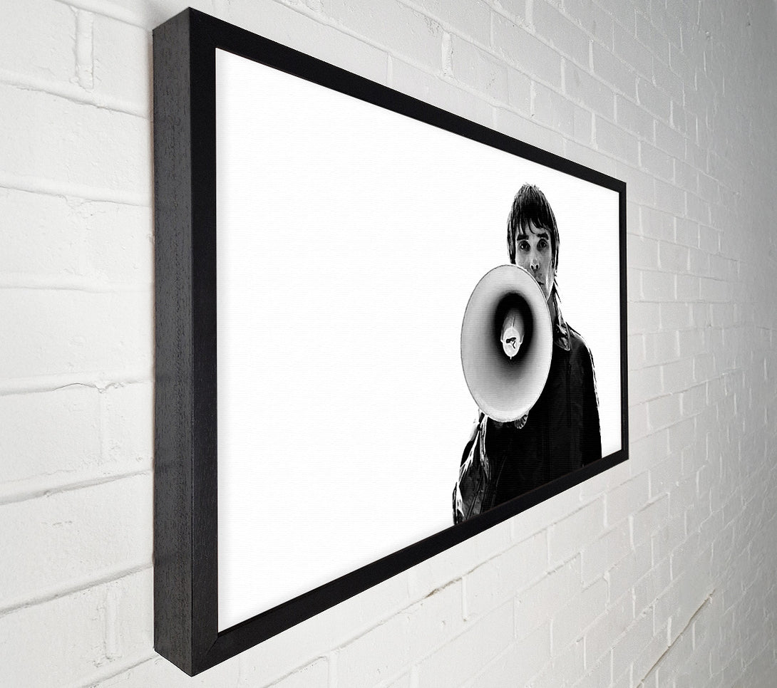  A Canvas Print of Ian Brown Megaphone Canvas Print