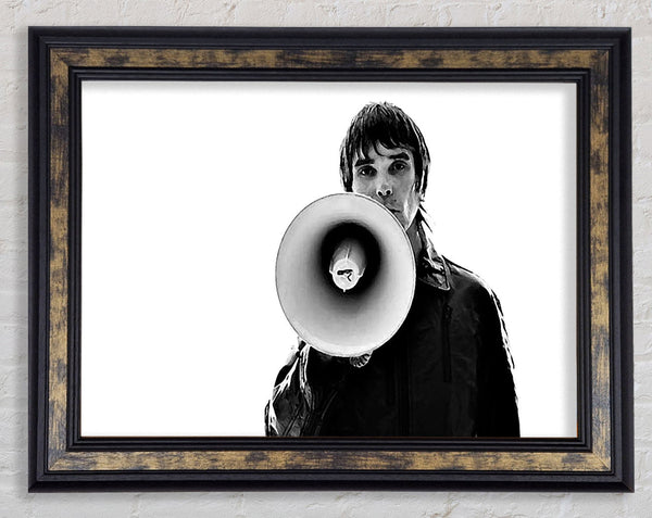 Ian Brown Megaphone Framed Print