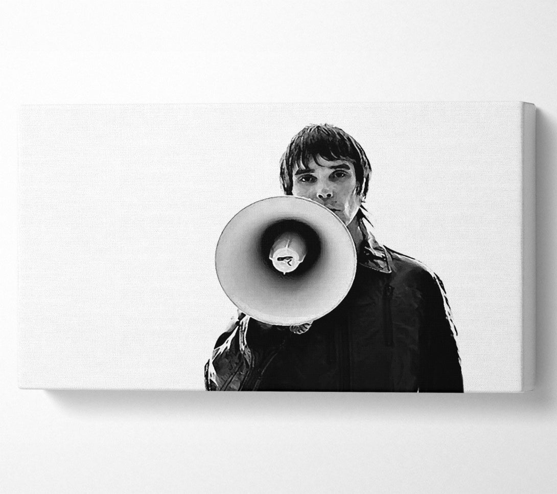  A Canvas Print of Ian Brown Megaphone Canvas Print
