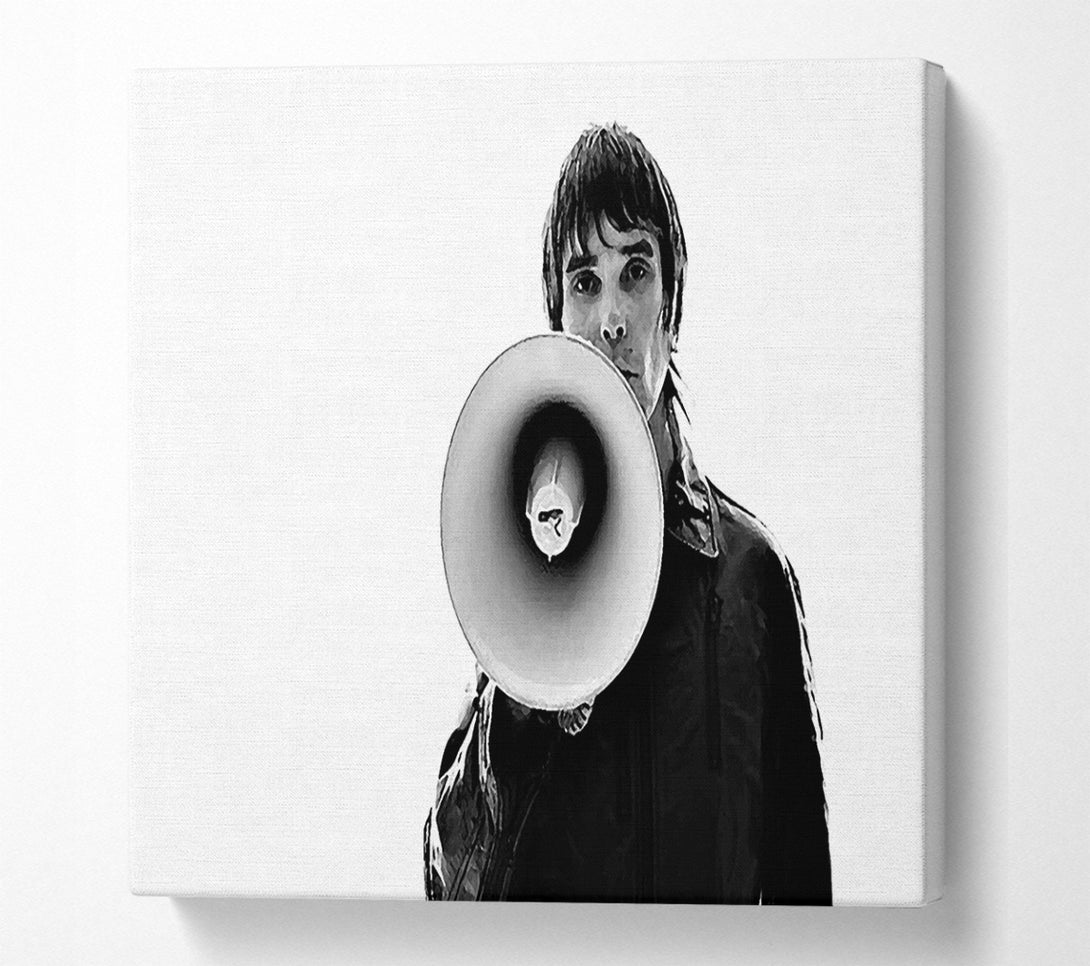  A Canvas Print of Ian Brown Megaphone Canvas Print