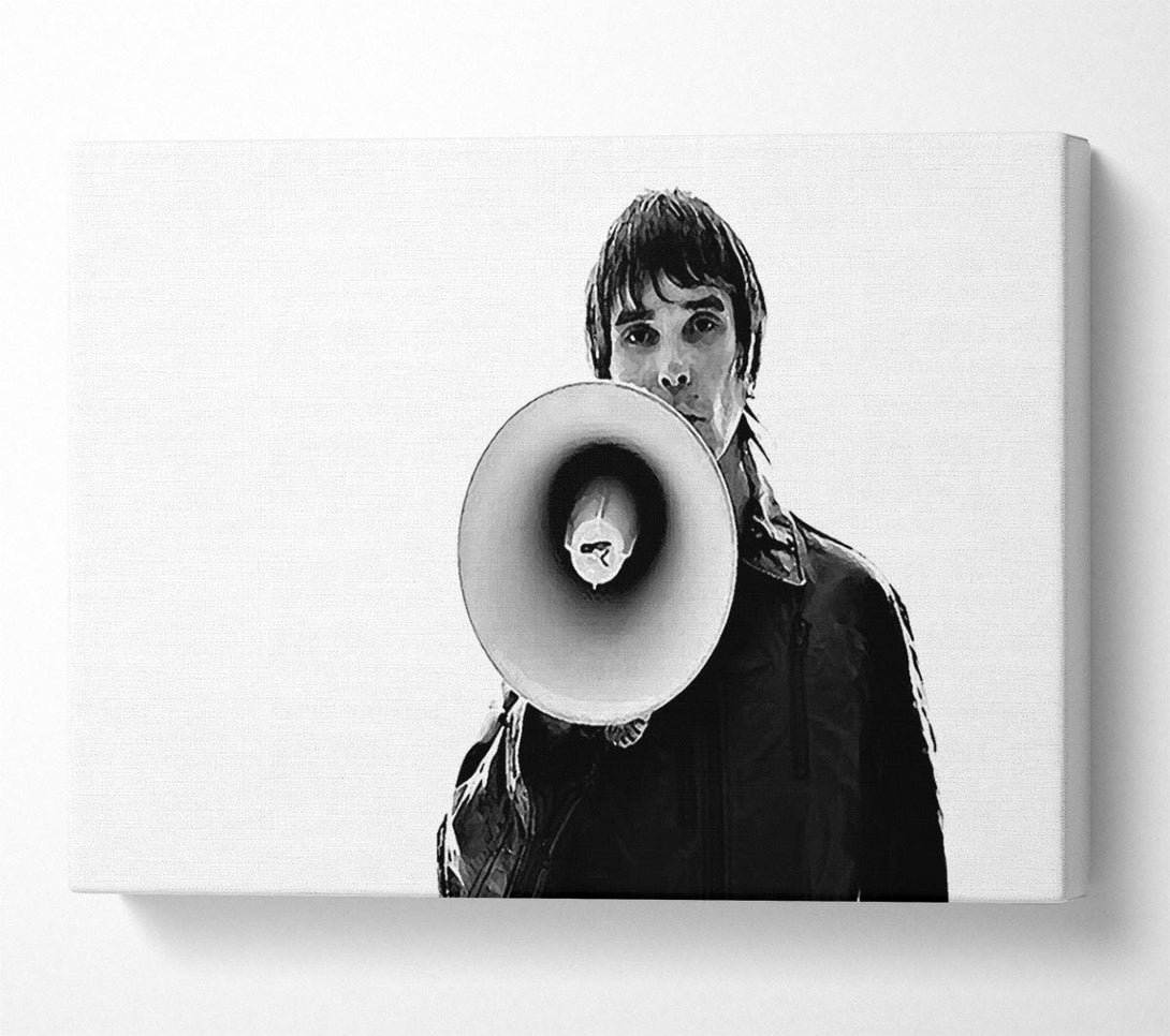  A Canvas Print of Ian Brown Megaphone Canvas Print