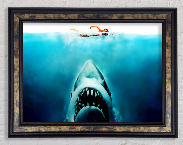 Jaws Framed Print
