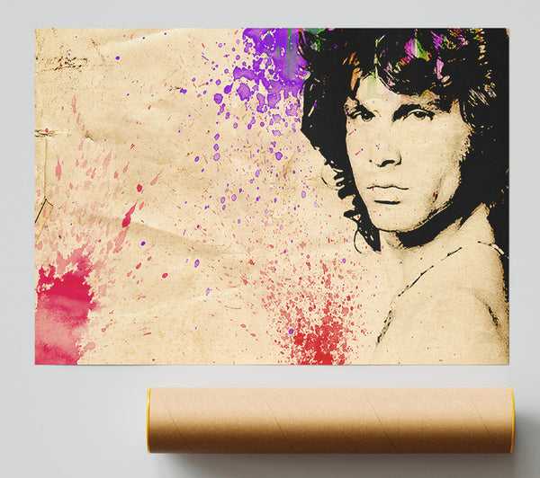 Jim Morrison Colour Splash Print