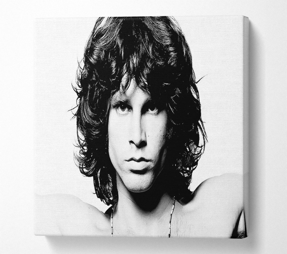  A Canvas Print of Jim Morrison Face Canvas Print
