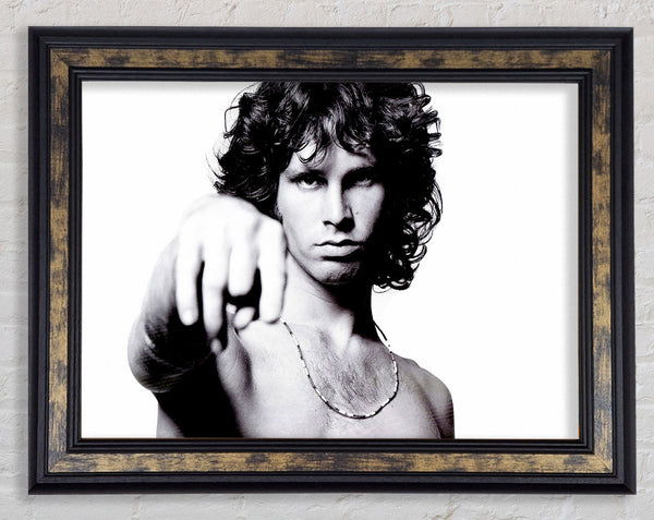 Jim Morrison Light My Fire Framed Print