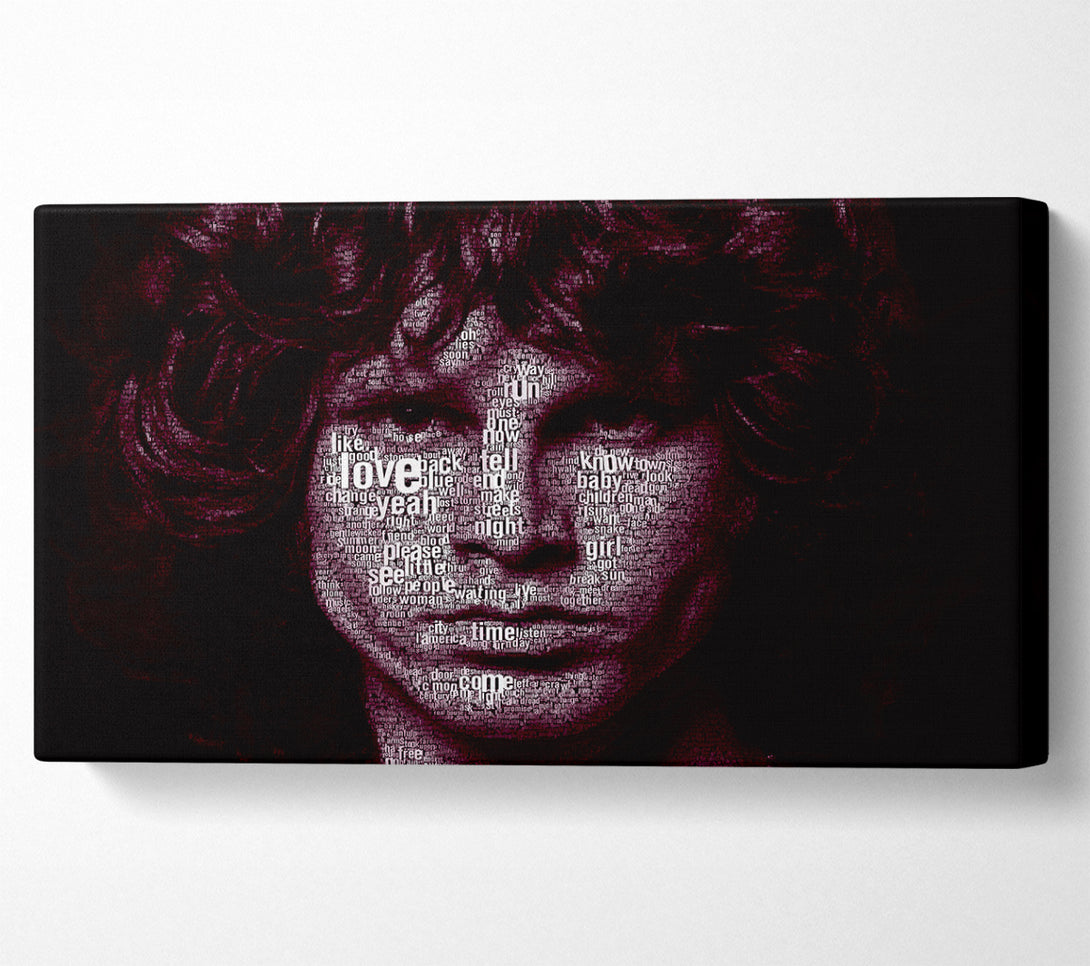  A Canvas Print of Jim Morrison Words Canvas Print