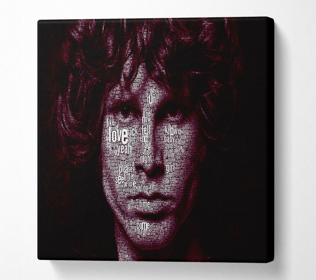  A Canvas Print of Jim Morrison Words Canvas Print
