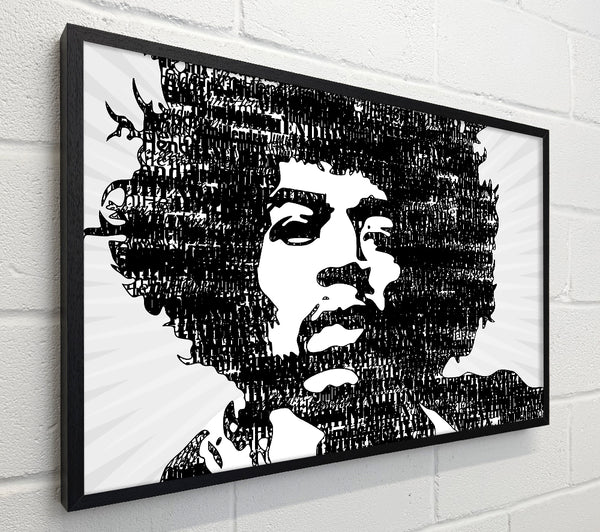 Jimi Hendrix Black And White