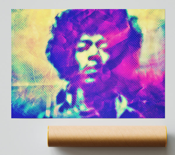 Jimi Hendrix Blur Print