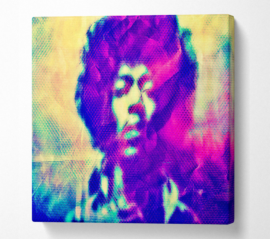  A Canvas Print of Jimi Hendrix Blur Canvas Art