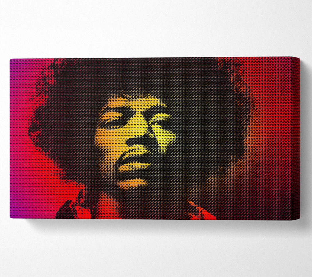 A Canvas Print of Jimi Hendrix Face Canvas Art