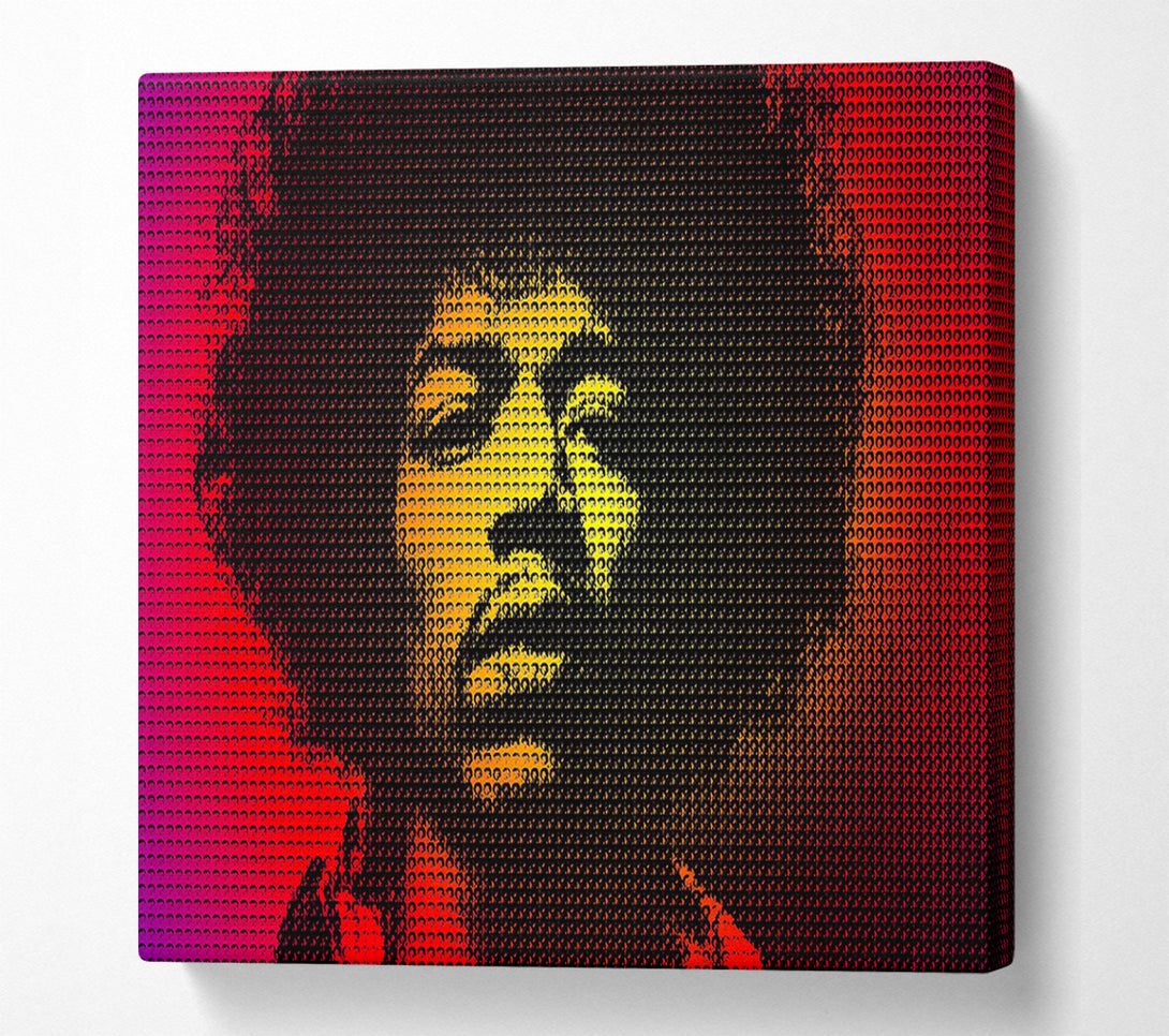  A Canvas Print of Jimi Hendrix Face Canvas Art