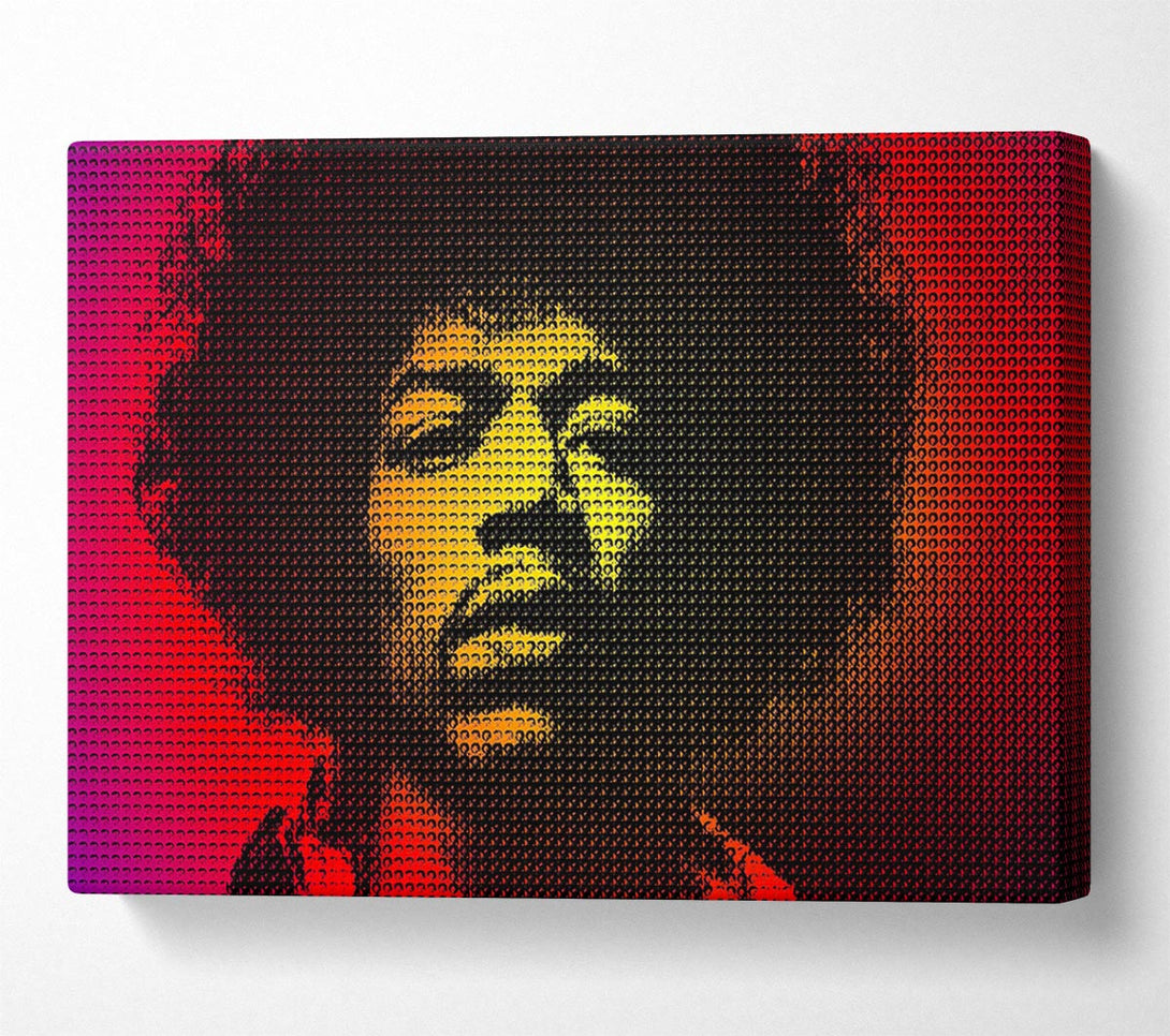  A Canvas Print of Jimi Hendrix Face Canvas Art