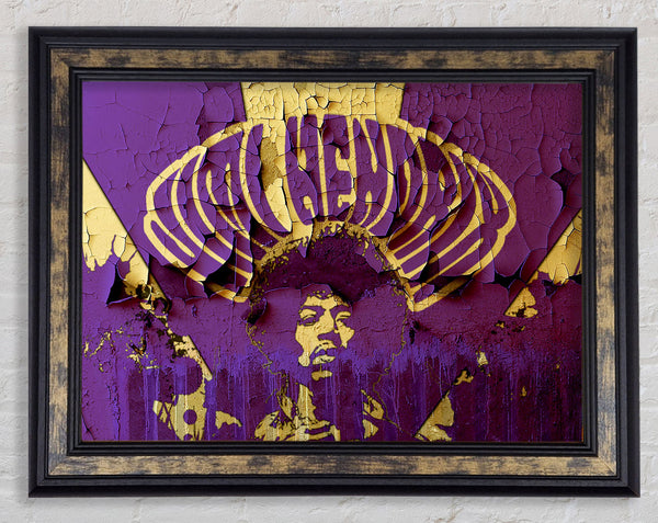 Jimi Hendrix Purple Haze Framed Print