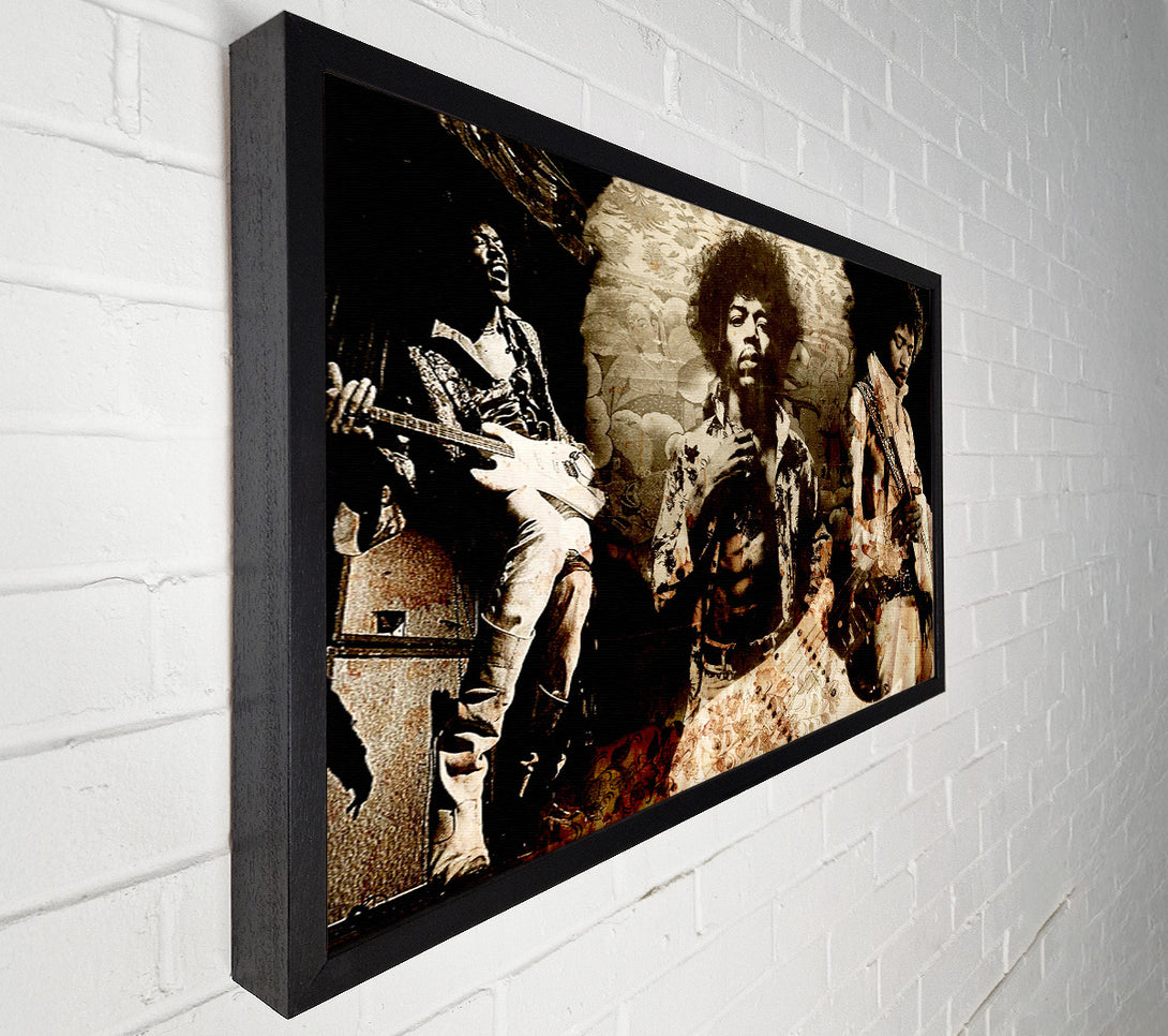  A Canvas Print of Jimi Hendrix Trio Canvas Art