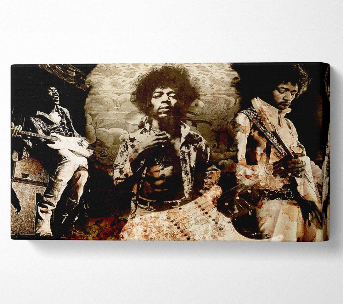  A Canvas Print of Jimi Hendrix Trio Canvas Art