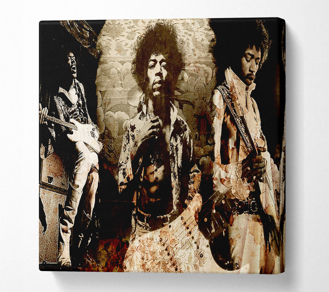  A Canvas Print of Jimi Hendrix Trio Canvas Art