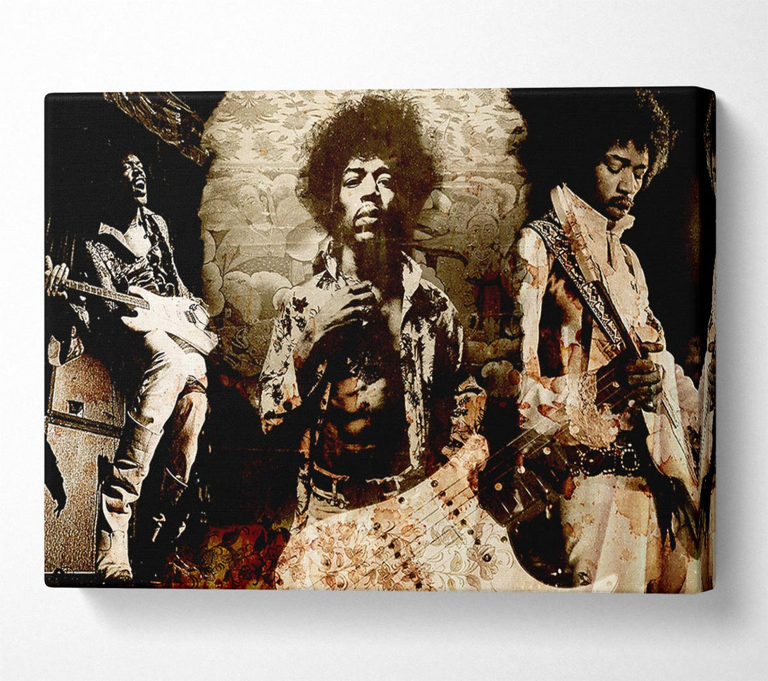  A Canvas Print of Jimi Hendrix Trio Canvas Art