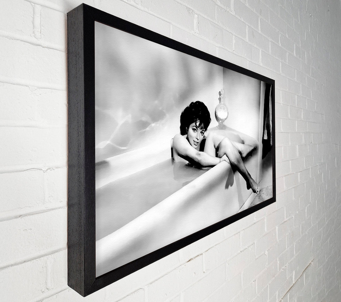  A Canvas Print of Joan Collins In The Tube Canvas Wall Art