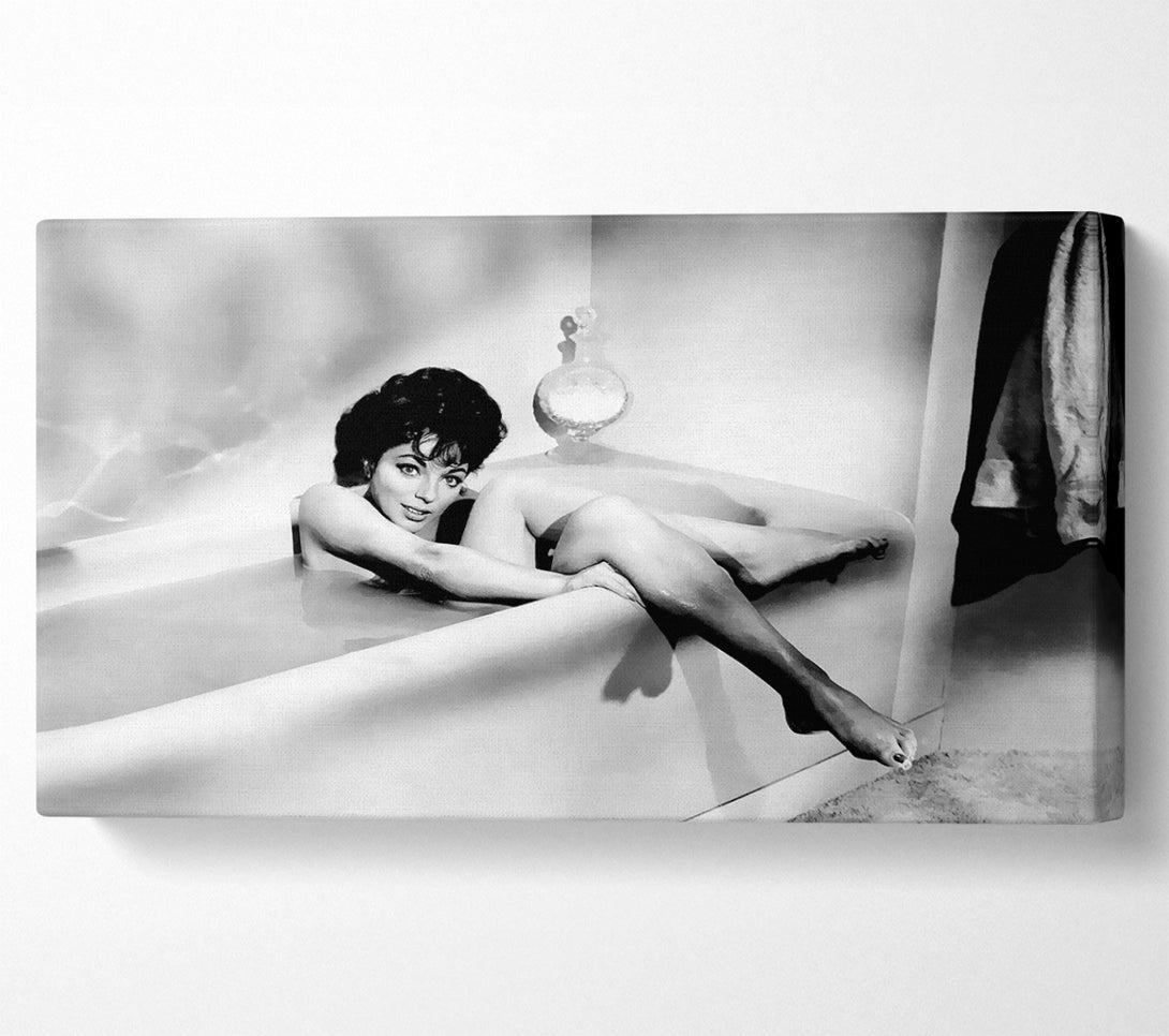  A Canvas Print of Joan Collins In The Tube Canvas Wall Art