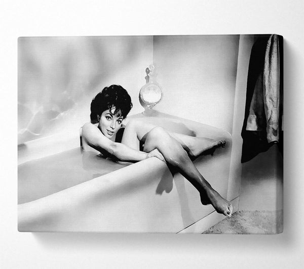  A Canvas Print of Joan Collins In The Tube Canvas Wall Art