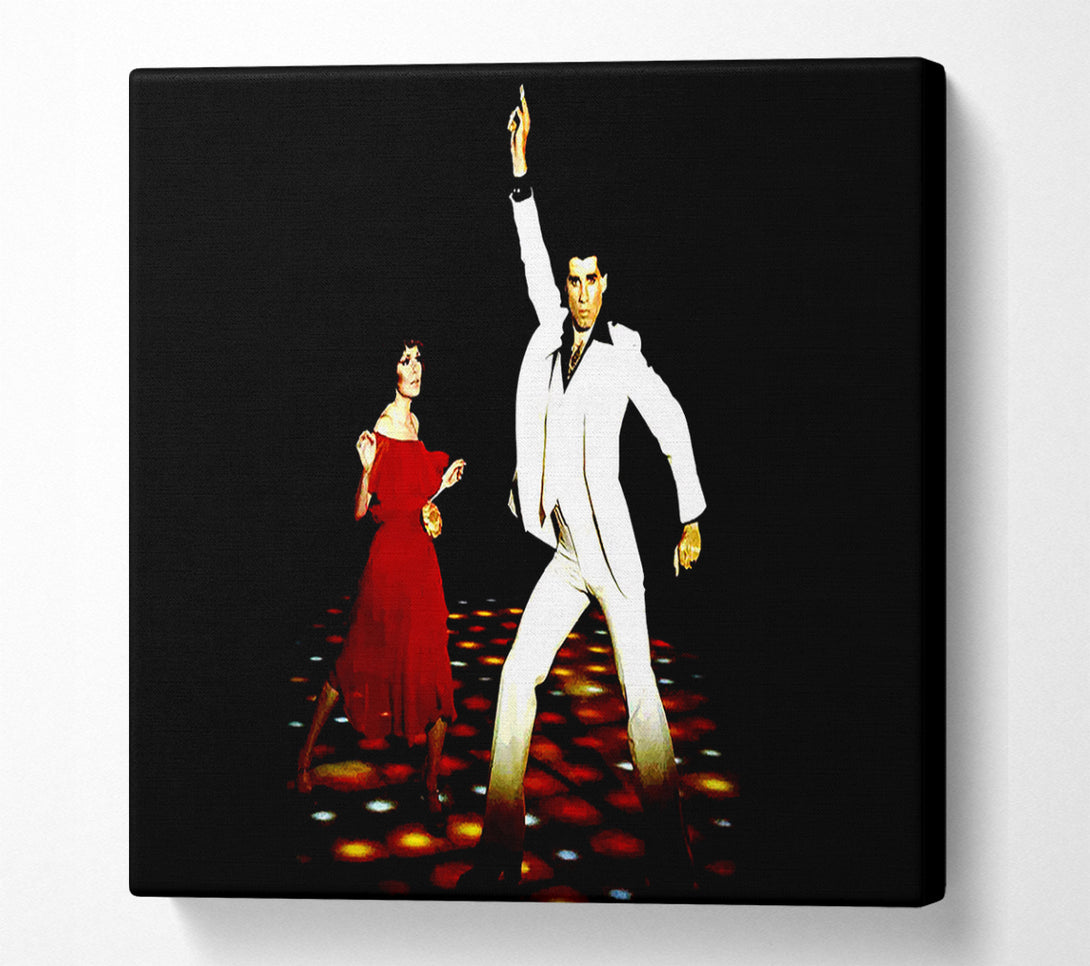  A Canvas Print of John Travolta Saturday Night Fever Canvas Art