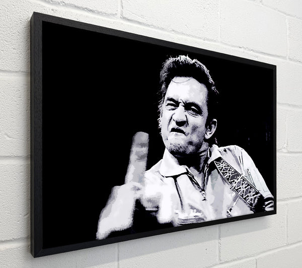 Johnny Cash Finger B n W