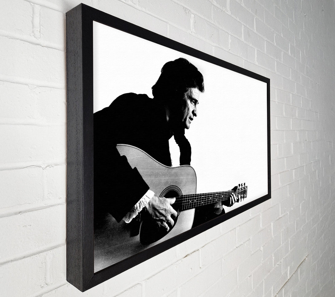  A Canvas Print of Johnny Cash Guitar Man Canvas Print