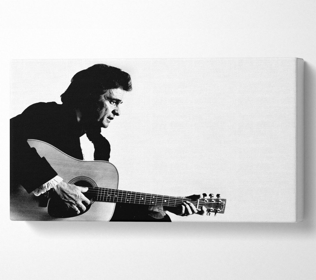  A Canvas Print of Johnny Cash Guitar Man Canvas Print