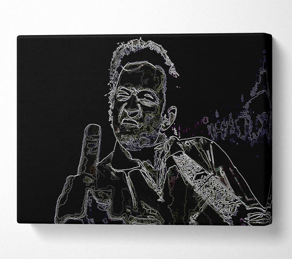  A Canvas Print of Johnny Cash Canvas Print
