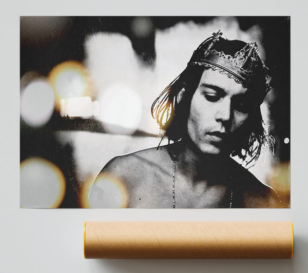 Johnny Depp Crown Giclee Print
