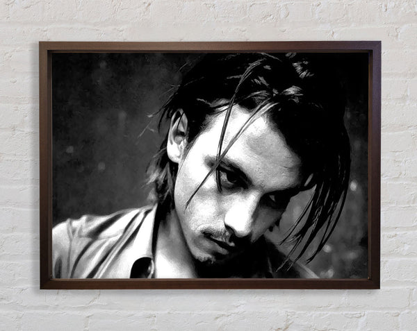 Johnny Depp Sexy Framed Print