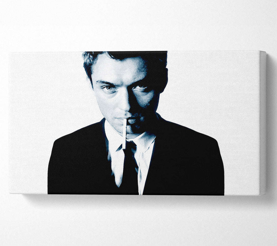  A Canvas Print of Jude Law Blue Canvas Art