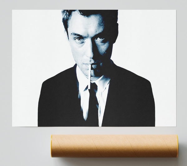 Jude Law Blue Giclee Print